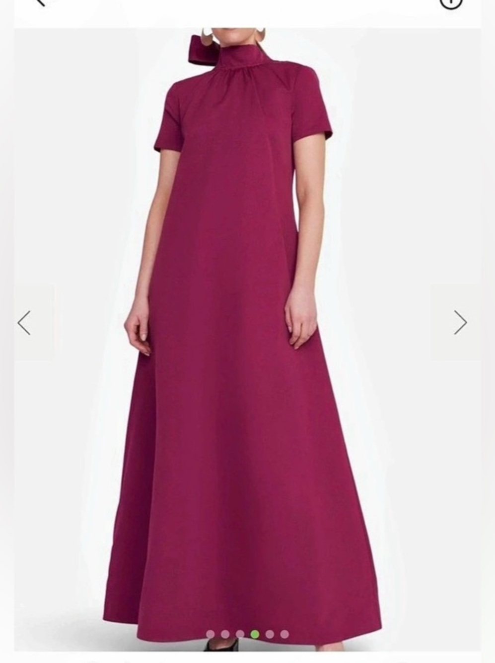 Staud Ilana Dress Maxi High Neck Dress in Wine worn once